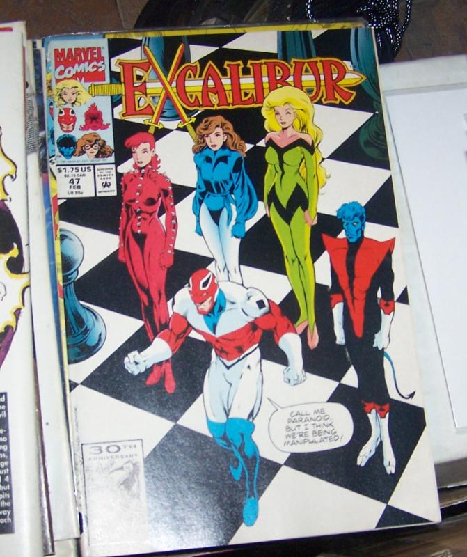 Excalibur # 47 FEB 1992, Marvel  x men PHOENIX NIGHTCRAWLER CAPTAIN BRITTAIN