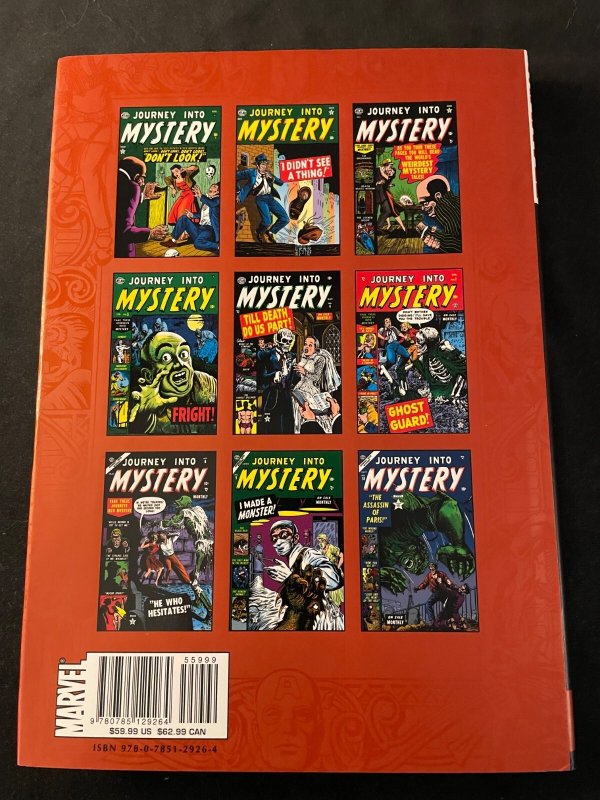 MARVEL MASTERWORKS: JOURNEY INTO MYSTERY Vol. 1 Hardcover, 1st Printing
