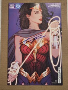 JUSTICE LEAGUE UNLIMITED #5 JENNY FRISON VARIANT SIGNED COA