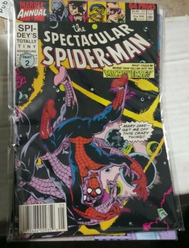 SPECTACULAR  SPIDER-MAN ANNUAL # 10  1990 MARVEL  TODD MCFARLANE MICROVERSE