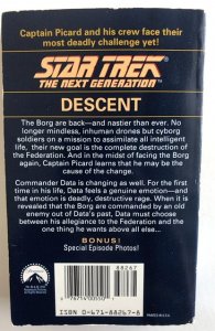 Star Trek the next generation- descent,1993,278p,PB,VG+