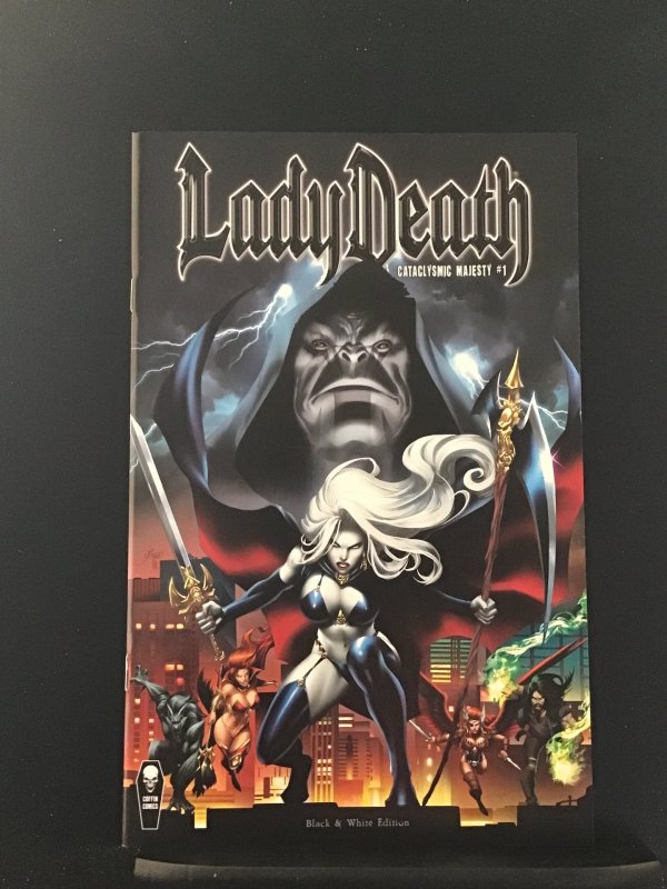 Lady Death: Cataclysmic Majesty #1 Black and White Edition