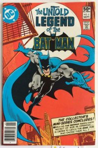 UNTOLD LEGEND OF THE BATMAN #3, VF+, Robin, DC 1980  more DC in store