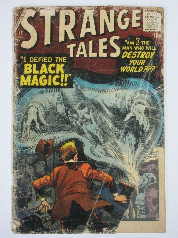 STRANGE TALES  #71 (Atlas, 10/1959) FAIR MINUS  (FR-) Silver Age Horror!