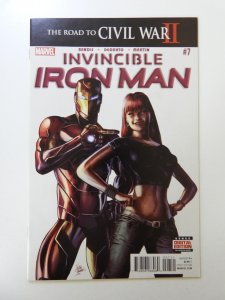Invincible Iron Man #7 1st appearance of Riri Williams VF condition