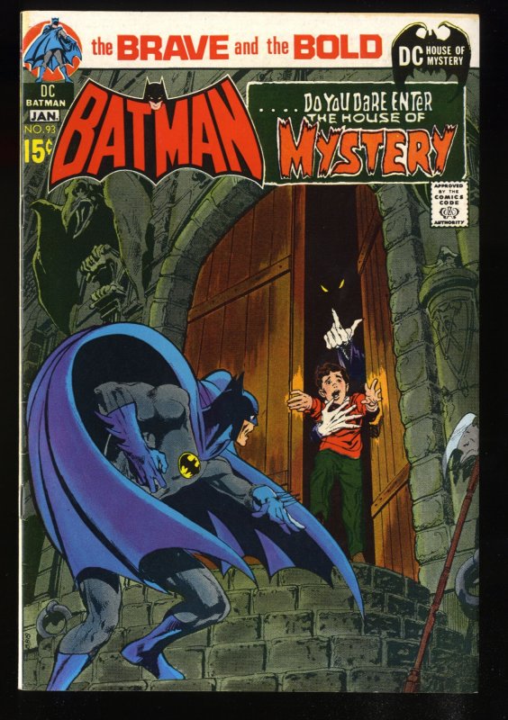 Brave And The Bold #93 VF 8.0 White Pages Batman House of Mystery!