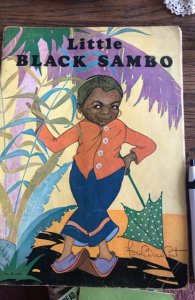 Little black Sambo, linen like finish, Whitman 1930s, see pics