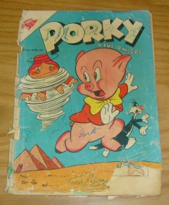 Porky y sus Amigos (Serie Aguila) #20 POOR ; Editorial Novaro | low grade comic