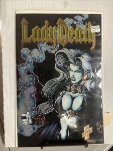 Lady Death Between Heaven and Hell (1995) #1 Steven Hughes Foil Chromium Art NM-