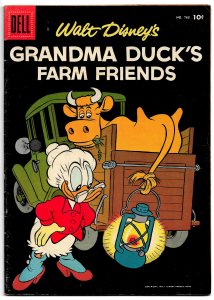 Two Grandma Duck's Farm Friends! 4 Color 763 & 1073  VG * Carl Barks Cov...