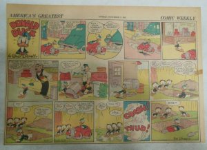 Donald Duck Sunday Page by Walt Disney from 11/9/1941 Half Page Size