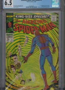 THE AMAZING SPIDER-MAN ANNUAL # 5 CGC 6.5 OW/W 11/68 MARVEL COMICS