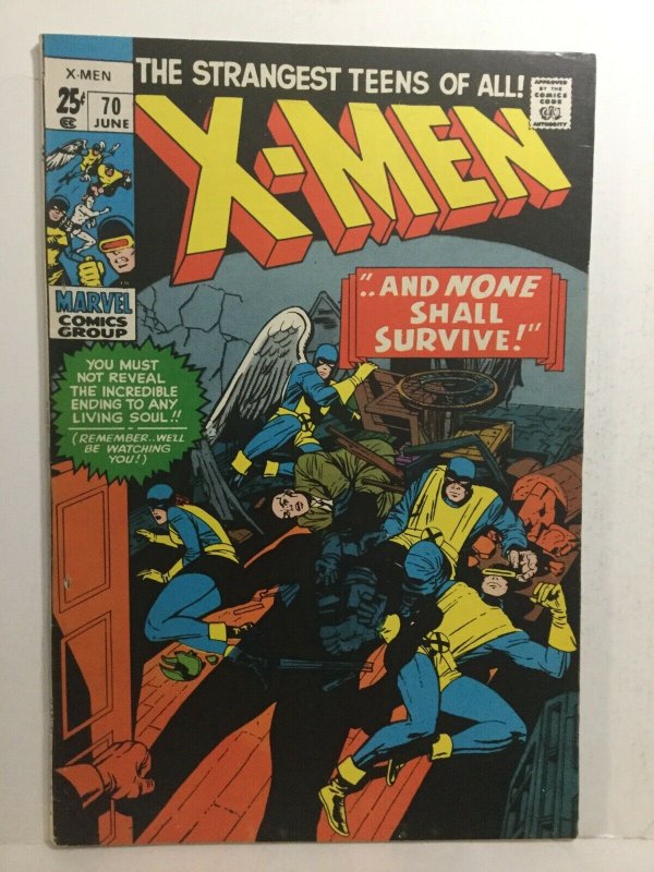 X-Men 70 Fn+ Fine+ 6.5 Marvel Comics