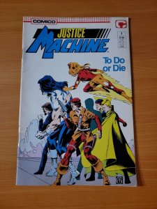 Justice Machine #7 ~ DOLLAR BIN ~ 1987 Comico Comics