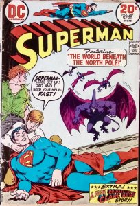 SUPERMAN Comic Issue 267 — Detached Cover Morgan Edge Villain — 1973 DC Universe