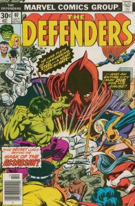 Defenders, The #40 VG ; Marvel | low grade comic Steve Gerber Luke Cage Hulk