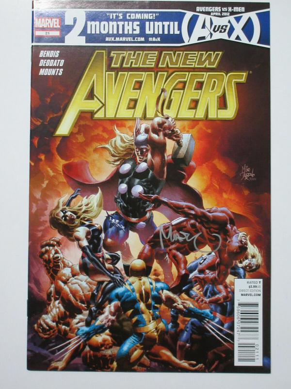 New Avengers (Marvel v2 2012) #21 Signed by Colorist Paul Mounts Thor Melee