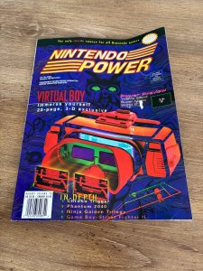 Nintendo Power Magazine # 75 August 1995 Virtual Boy Cover 1 J399