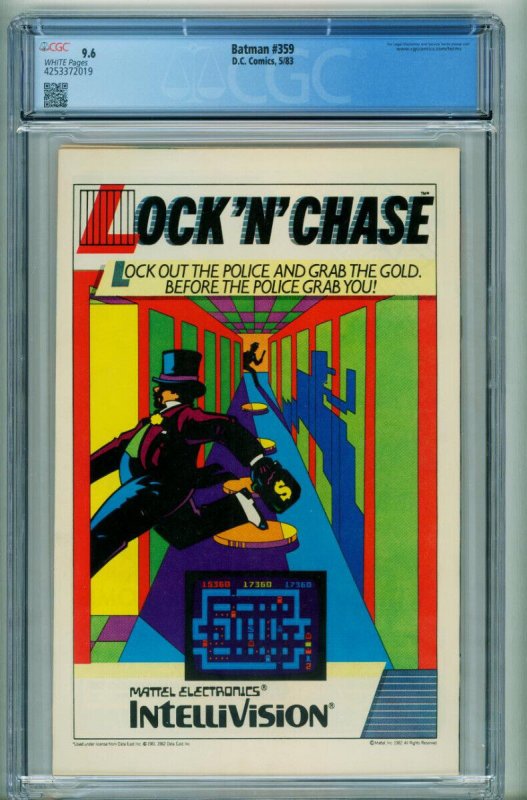 Batman #359 CGC 9.6  WHITE pages-first KILLER CROC face revealed 4253372019