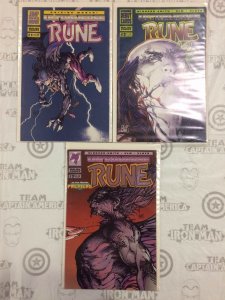 Rune #1-3 Comic Book Set Malibu