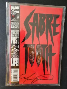 Sabretooth #1 (1993)  signed by artist Mark Texiera