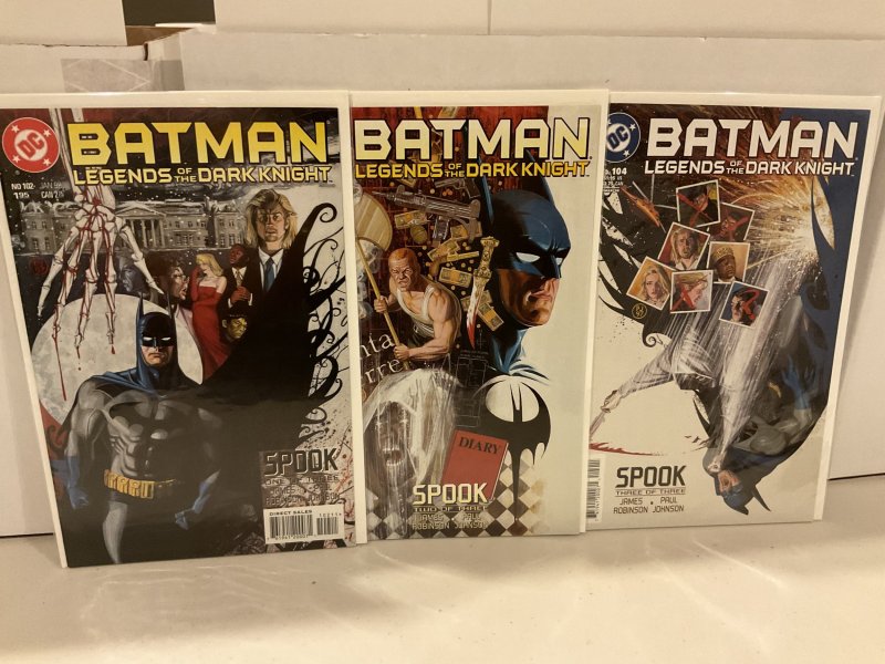 Batman: Legends of the Dark Knight 102-104 “Spook” Set  James Robinson!