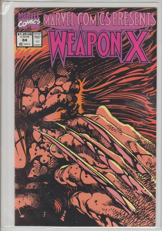 MARVEL COMICS PRESENTS #84 - WEAPON X - WOLVERINE - BAGGED & BOARDED