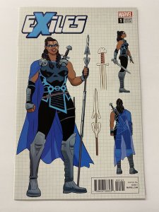 EXILES #1 1:10 DESIGN VARIANT 1st Khan Time Eater Cameo Cover app New Valkyrie!