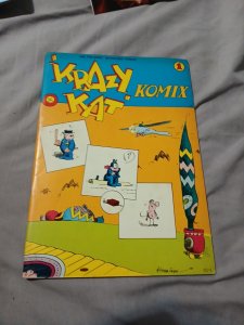 VINTAGE 1974 #1 KRAZY KAT REAL FREE PRESS MAGAZINE SIZE KOMIX BY GEORGE HERRIMAN