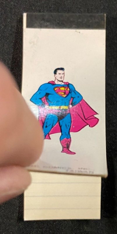 VINTAGE 1979 DC COMICS 1.5 x 4 MINI NOTE PAD SUPERMAN