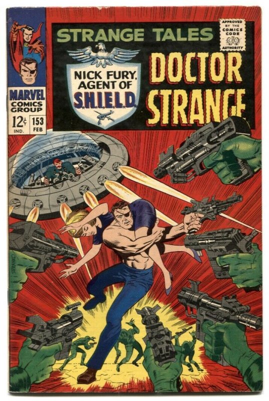 Strange Tales #153 1967- DOCTOR STRANGE NICK FURY-KIRBY VG