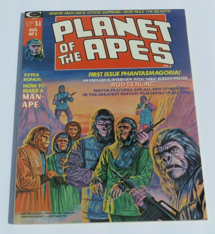 Planet of the Apes #1 NM 9.4 High Grade 1974 Magazine Rod Serling Pop Culture