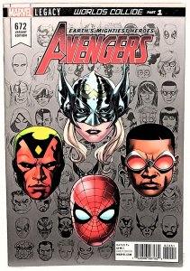 AVENGERS #672 Mike McKone Legacy Headshot Variant Cover Marvel Comics MCU