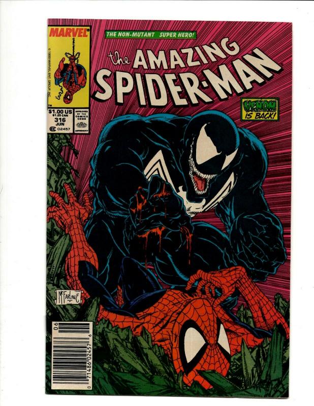 Amazing Spider-Man # 316 NM Marvel Comic Book Venom Todd McFarlane Classic C DS4