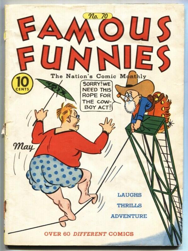 Famous Funnies #70 1940-Buck Rogers-Tight Robe cover-comic book