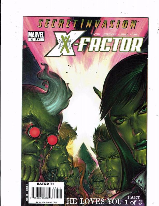 Lot of 3 X-Factor Marvel Comic Books #1 33 34 BF2