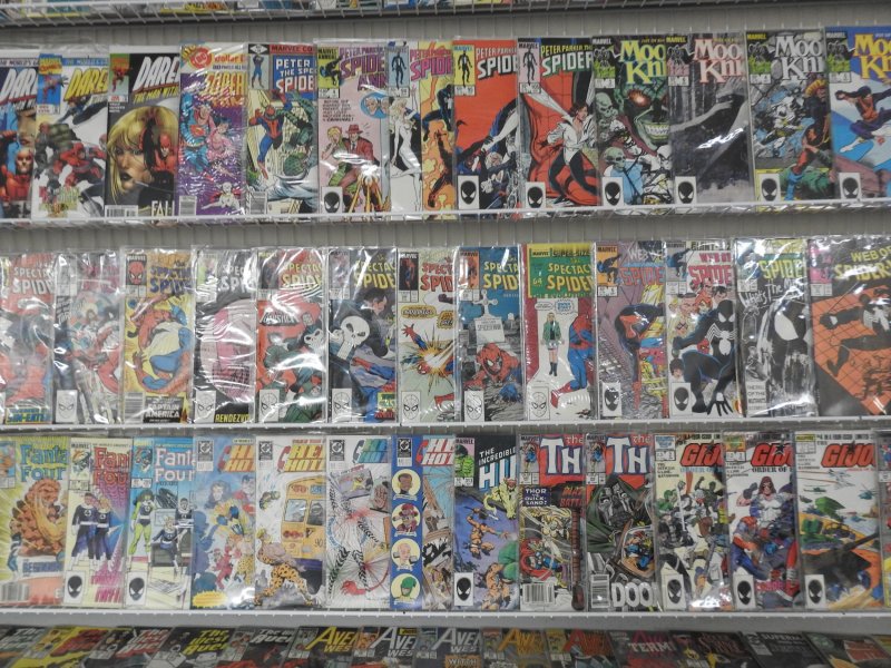 Huge Lot 160+ Comics W/ Daredevil, Spider-Man, Wolverine+ Avg VF- Condition!