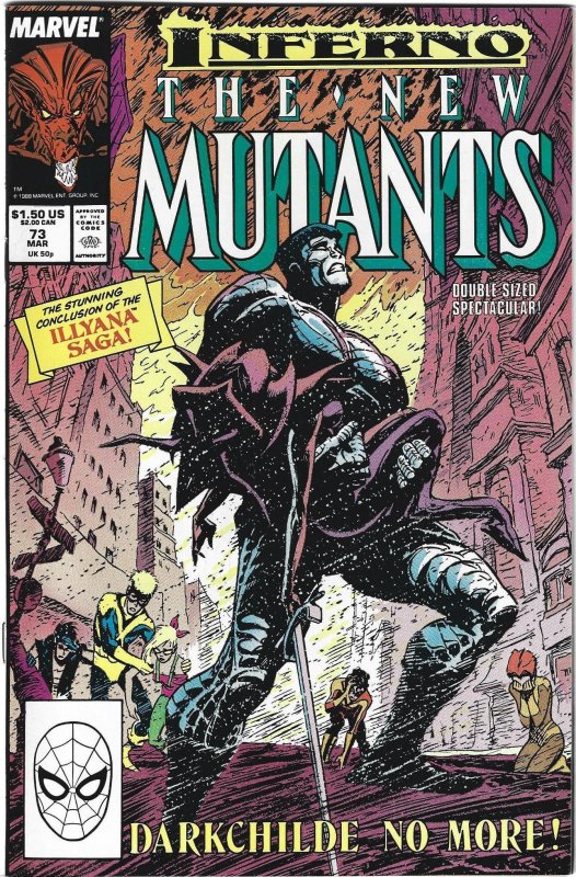 The New Mutants #71 through 73 Direct Edition (1989)