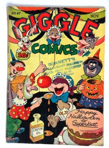 Giggle Comics #47 Superkatt Halloween American Comics Group (1947) G