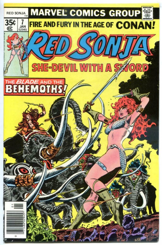 RED SONJA #7, VF/NM, Robert E Howard, She-Devil Sword, Frank Thorne,1977 1978