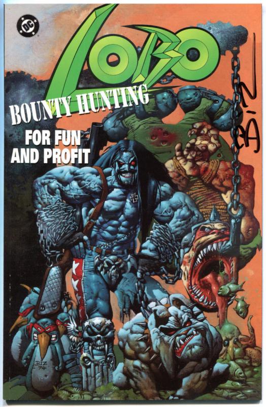 LOBO BOUNTY HUNTING for Fun and Profit #1, NM, Signed by Simon Bisley, 1995