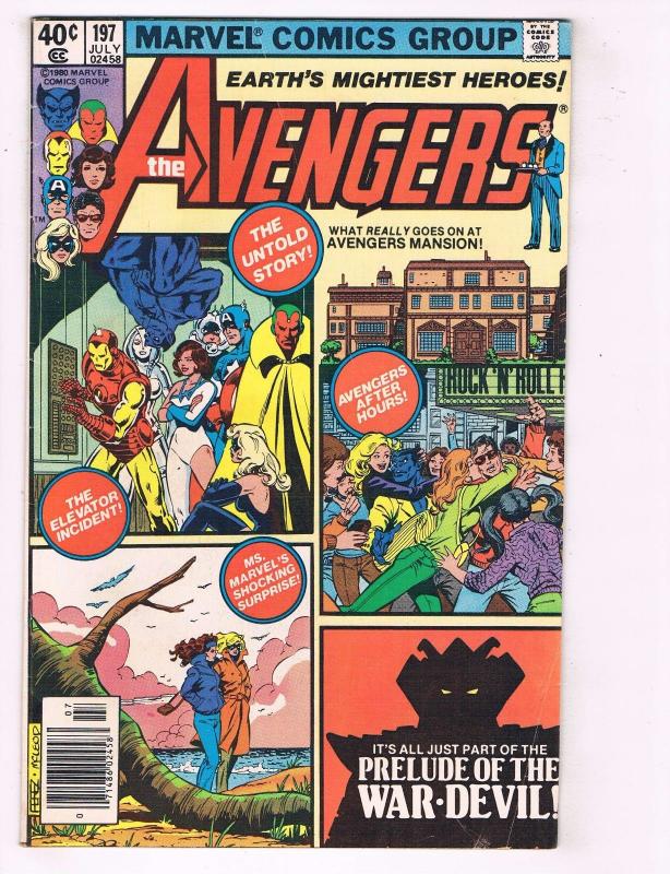 Avengers # 197 VG/FN Marvel Comic Book Hulk Thor Iron Man Captain America J76