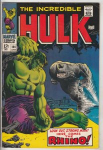 Incredible Hulk #104 (Jun-68) VF/NM High-Grade Hulk