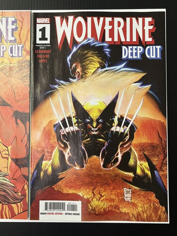 WOLVERINE DEEP CUT #1 CVR A + 1:25 SHALVEY VAR NM MARVEL IN-HAND 2024 PROSHIPPER