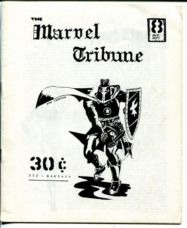 Marvel Tribune #8 1968-Ron Liberman-Black Knight cover-Stan Lee photo-VG