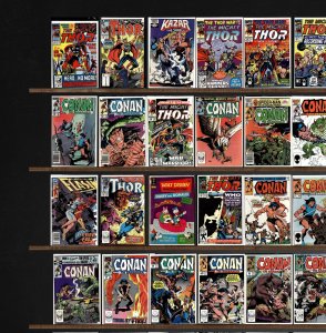 Huge Lot 150+ Comics with Conan The Barbarian, Thor, The &, Semper Fi & More!