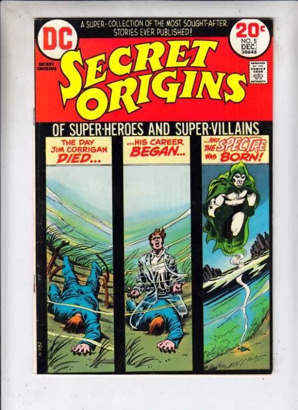 Secret Origins #5 (Dec-73) VF/NM High-Grade The Spectre