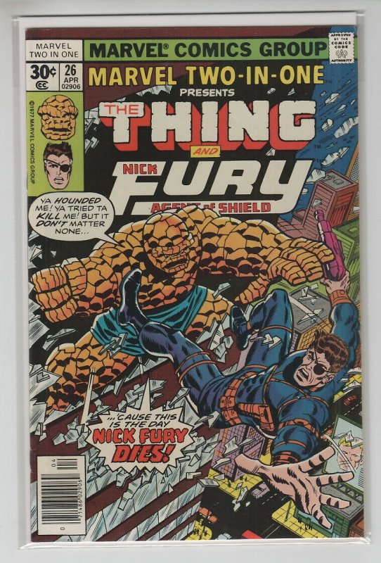 MARVEL TWO-IN-ONE (1974 MARVEL) #26 VF+ A97087