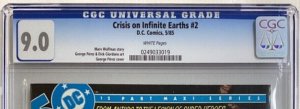 Crisis on Infinite Earths #2 - CGC 9.0 - DC - 1985 - Marv Wolfman! George Perez!