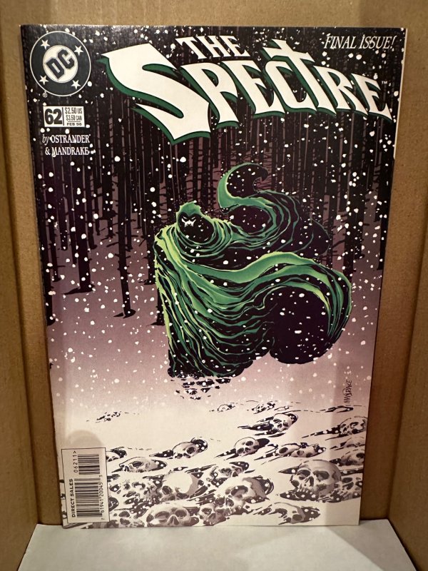 The Spectre #62 FN+/VF FINAL Issue - LOW PRINT (1998)